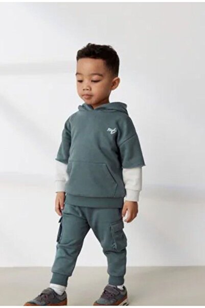 Next Children's Sweatshirt Set, 100% Cotton 2-Piece Set with Pocket and Hood