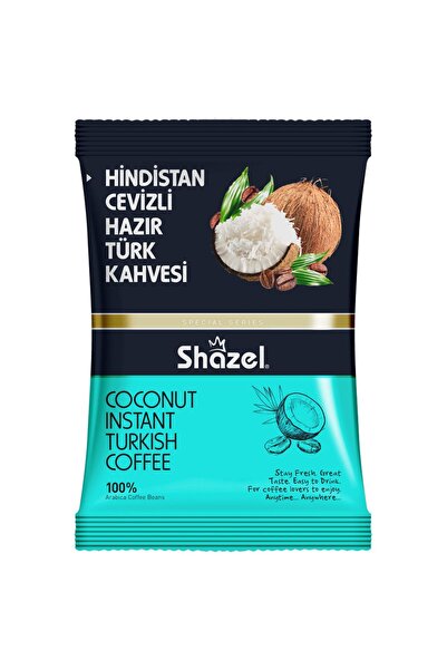 Shazel Hindistan Cevizli Hazır Türk Kahvesi 100g X 4 Adet (AROMALI)