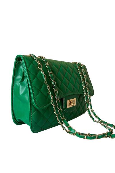 Butik Black Gold Chain Stylish Women's Shoulder Bag