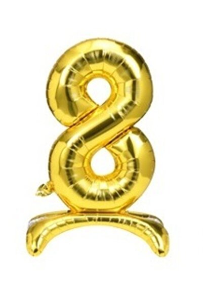 Firsat Ayi Opportunity Bear Balloon 8 Number Footed Foil Balloon