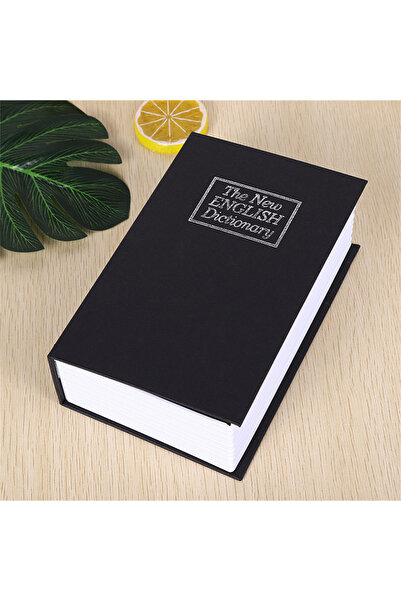 Sarego Kitap Tasarımlı Kasa Kumbara Anahtarlı Gizli Para Kasası Kilitli Atm Özel Yapım