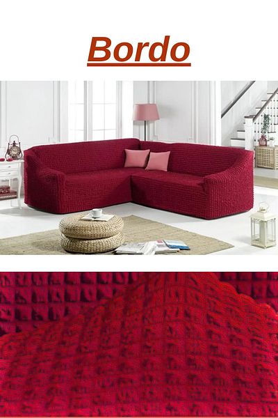 kanway 7 Person L Corner Wrap Skirtless Sofa Cover - Flexible, 550cm Topam