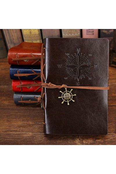 Sarego Professional Leather Notebook Pen Dip Inkwell Set Vintage Design Luxury Mega Concept Gift