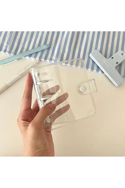 SF SCRAPBOOK KIRTASİYE Mini legare pentru albume de însemnări - inele pentru jurnal cu copertă din PVC (fără caiet)