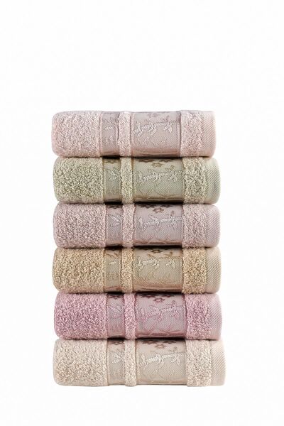 Pupilla Collection Elit Pastel Bambu 30*50 6'Lı El Havlusu / Mutfak Havlusu -