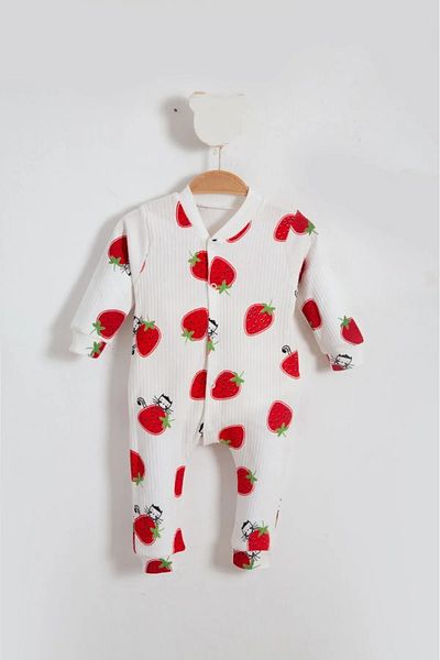 SS ÇEliK KOOP Strawberry Patterned Jumpsuit for Baby