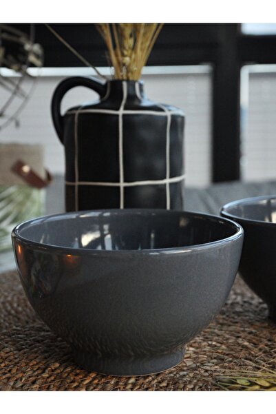 M'art Home 14 Cm Gray Bowl - Pack of 2