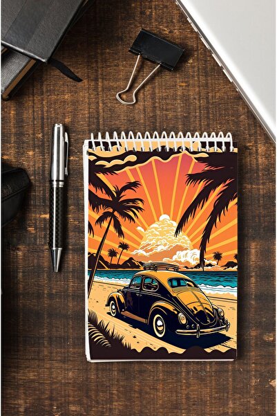 kutuTR 80 Sheets Striped MDF Cover Vip Memo Pad - 14x21, 70gr/m2 Ç-OB20