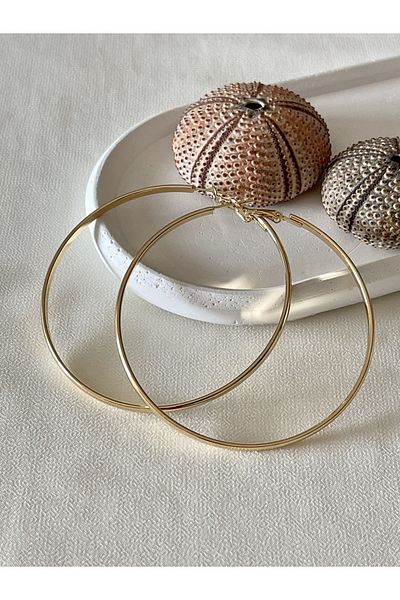 Maris by Deniz Μεγάλο, ελαφρύ κυρτό σκουλαρίκι κρίκου, 67mm