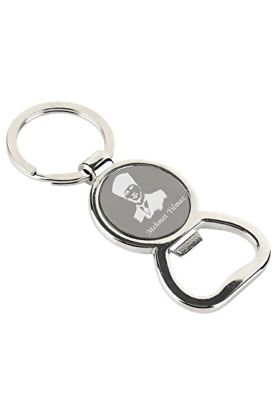 PİGADO İsme Kişiye Özel Gazoz Kapağı Açacaklı Metal Unisex Anahtarlık