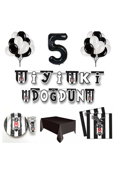 Mini Parti Black White Mini Party Store - Σετ με τεμάχια