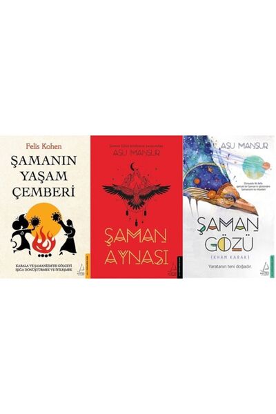 Destek Yayınları Şamanın Yaşam Çemberi + Şaman Aynası + Şaman Gözü 3 Kitap Seti