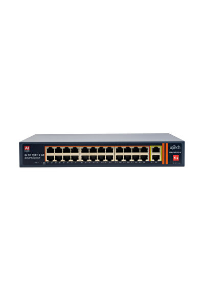 upTech SW124FGP-A 24 ports 10/100M POE Switch with 2 Gigabit Uplink IEEE802.3...