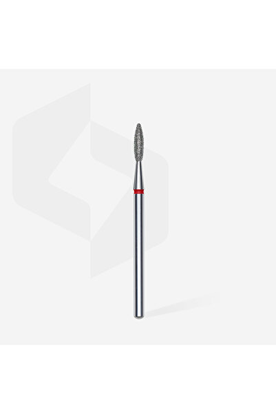 STALEKS Elmas Alev Freze, Kırmızı, Çap 2,1 mm, Çalışma Kısmı 8 mm