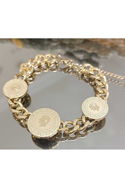 Lujo Çeyrekli Çelik Bileklik