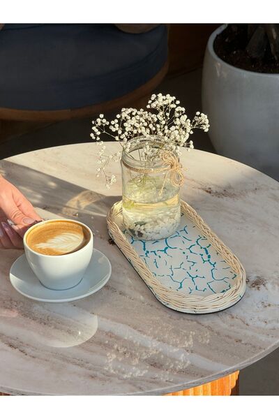 Maison Avf Mavi Desenli Tabanlıklı Düzenleyici/ Organizer/ Tepsi