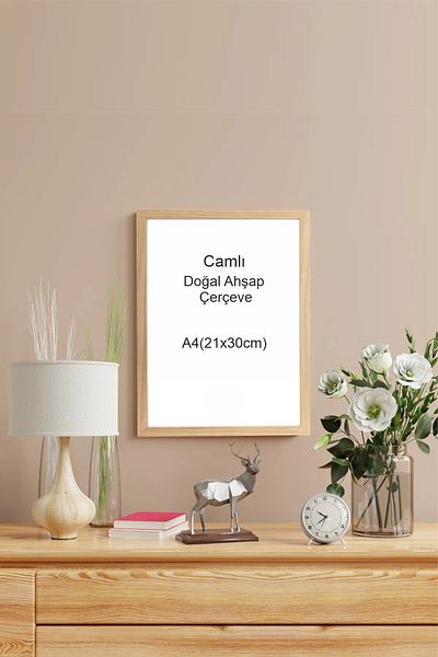 beedene Real Glass A4 Frame 21Cmx30Cm Poster Certificate Document Diploma Frame