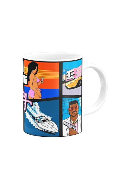remonz Gta Vice City V2 Players Special Design Printed Porcelain Mug Cup