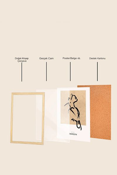 beedene Real Glass A4 Frame 21Cmx30Cm Poster Certificate Document Diploma Frame