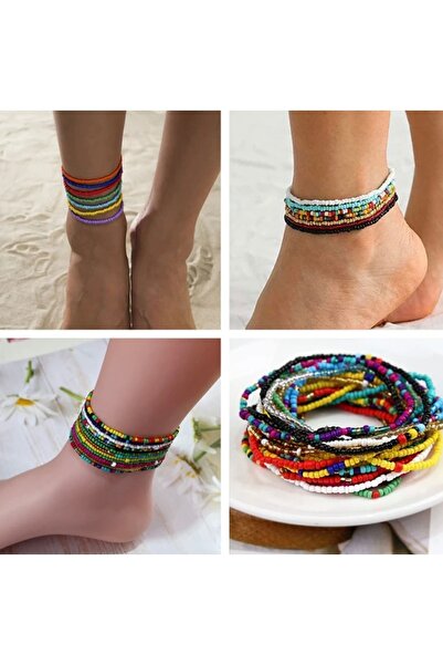 BY DİLEK ÇETİN ACCESSORY Boncuk Halhal seti (6 adet)