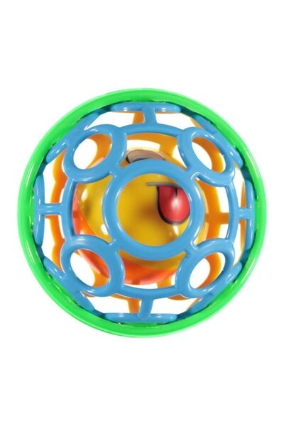 CanEm Oyuncak Çıngıraklı Emekleme Topu Cnm03 (karışık Renk 1 Adet)