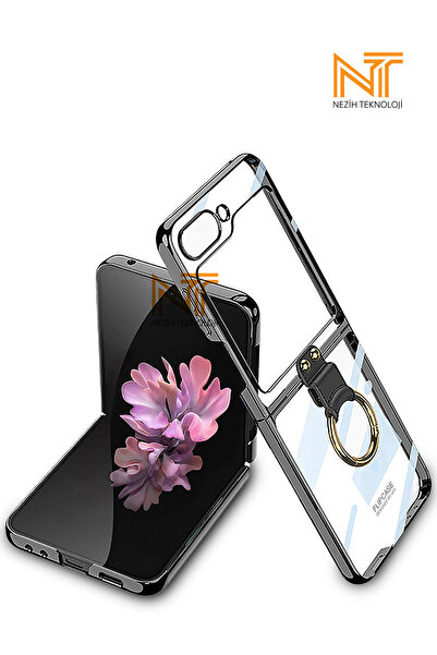 Nezih Case Samsung Galaxy Z Flip 6 / Z Flip 7 FE Uyumlu Yüzüklü Kıpta Kapak