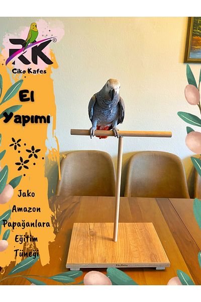 Ciko Kafes Jako Training Perch for Amazon Parrots