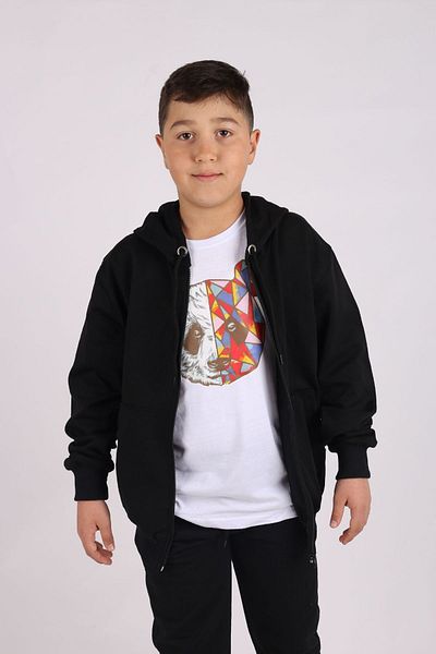 armicem Σετ φόρμας για αγόρι - Panda Printed, Zippered - Σετ 3 τεμαχίων