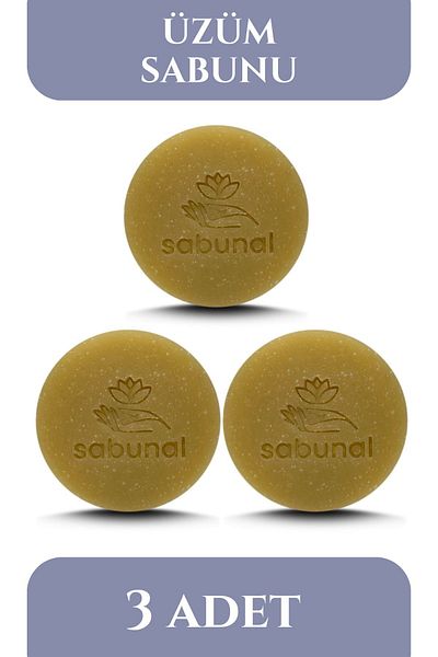 sabunal صابون العنب 3 قطع - صابون مرونة البشرة