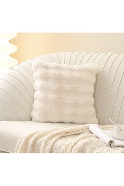 BALADI HOME Thick Rabbit Pillowcase Plush (3 Pieces) Measurement 40 X 40 cm Product Rabbit with a Face Grop Kırlant