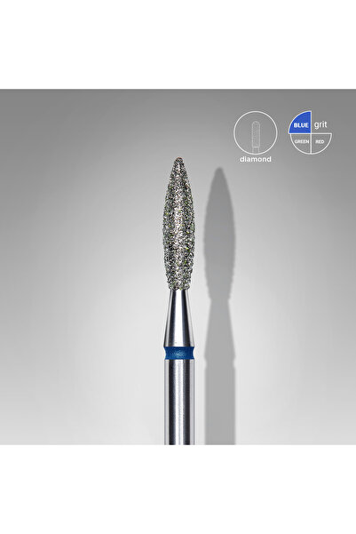 STALEKS Elmas Alev Freze, Mavi, Çap 2,1 mm, Çalışma Kısmı 10 mm