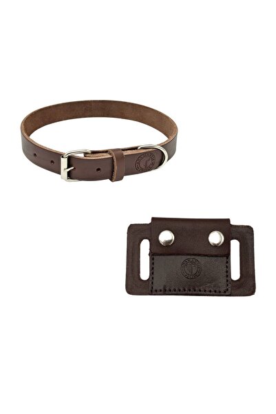TB Leather Airtag Tasma - Gerçek Deri Boyun Tasması ve Airtag Kılıfı