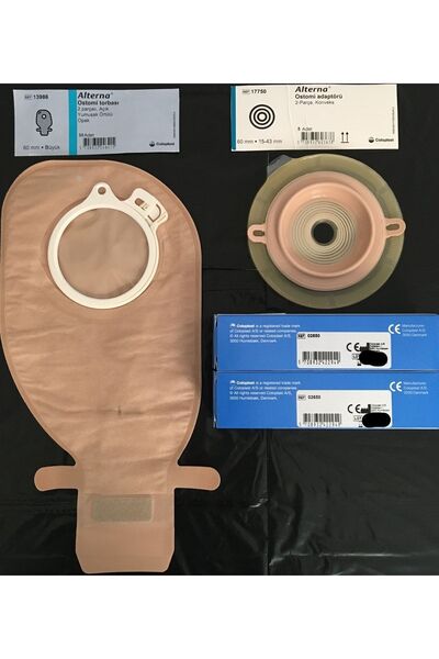 Coloplast Ostomi Torbası Opak-60 mm-30 Adet Ostomi Konveks Adaptör Opak -10 Adet Pasta 60gr-2 Adet