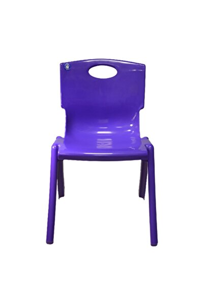 Temel 1.kalite Kırılmaz Çocuk Sandalyesi – Kreş Ve Anaokulu Sandalyesi Mor 2 ...
