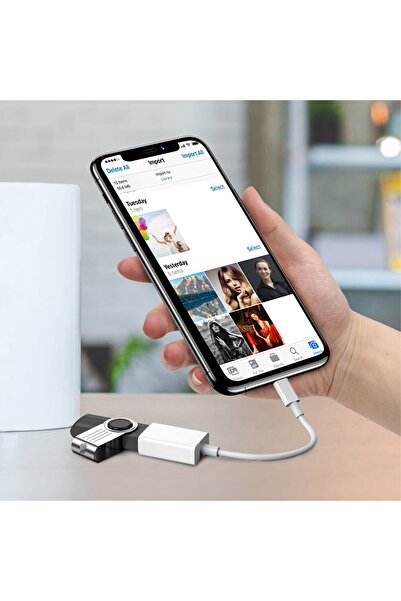 Subzero Apple Iphone Usb Dönüştürücü Otg Adaptör Iphone / Ipad Lightning To Usb 3.0 Aktarıcı
