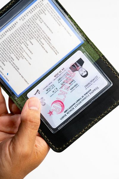 Niki Leather Γνήσιο δερμάτινο κύπελλο άδειας χακί