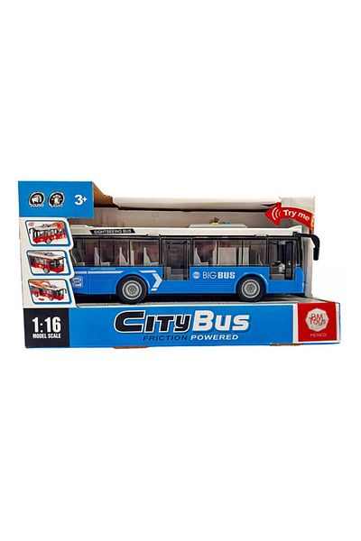CToys Sound and Light Toy City Bus A1119-13 Blue