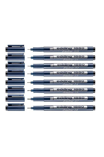 Edding Technical Drawing Pen Set of 8