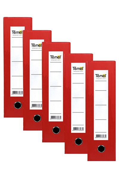 Temel Archive and Project Box 29x36x5cm Red 25 Pieces