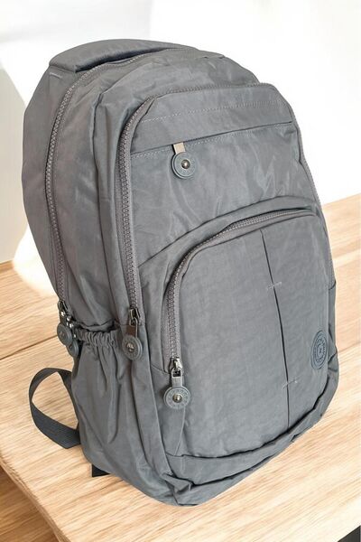 GÜZELYÜZ AVM Gri Okul Çantası Günlük Sırt Çantası Trend Çanta 4 Gözlü