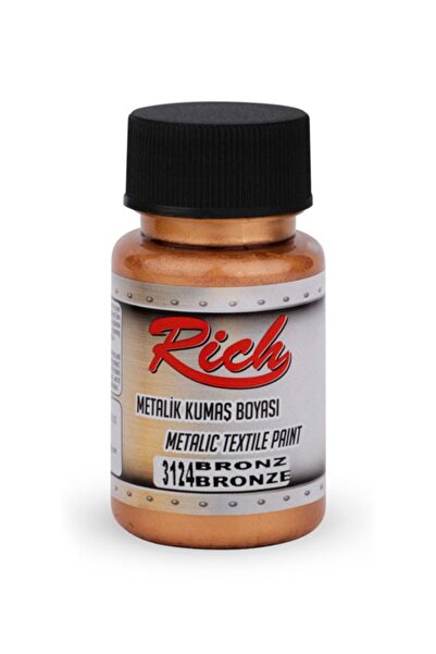Rich Metalik Kumaş Boyası 50 cc Bronze 3124