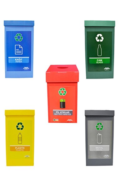 Temel 5-Piece Recycling Box - Zero Waste Box Set