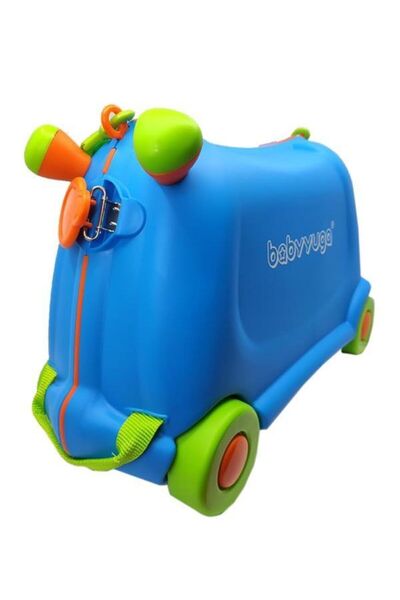 Temel Baby Yuga Çekçekli Tekerlekli Çocuk Valizi (Mavi)