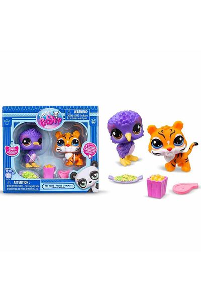 Littlest Pet Shop Tiger and Bird Minis Set of 2 Figures
