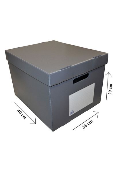 Temel Gray Archive Box 15 Pieces - Archive and Transport Colisette