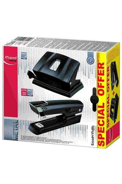Maped Essentials Set Metal Punch Machine + 20/25 Sheet Capacity Hole Punch3154148980148