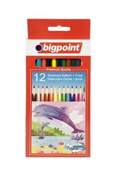 Bigpoint 12 Colors Watercolor Pen and Brush Set
