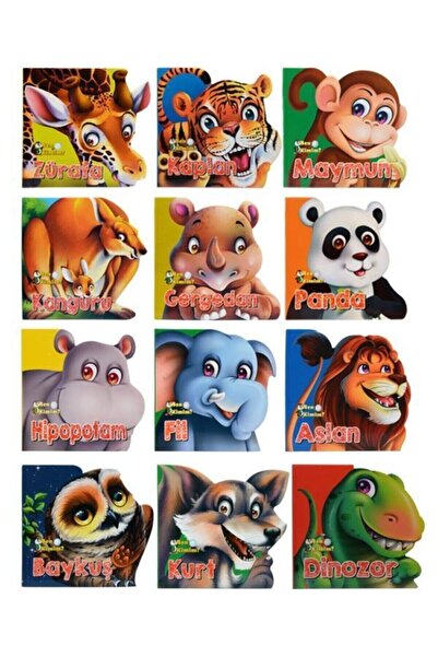 Parıltı Yayıncılık Ben Kimim ? Yaban Hayvanları +2 Yaş Kitap Seti