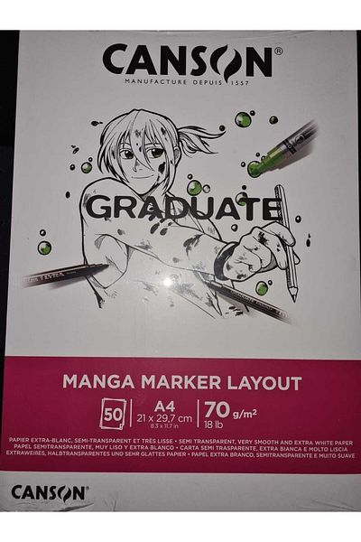 Canson Graduate Manga Marker Layout A4 70 Gr 50 Sheets