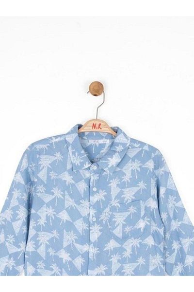NK Boy's Shirt - Palm Tree Pattern